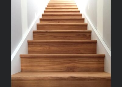 brand new wooden steps house renovation