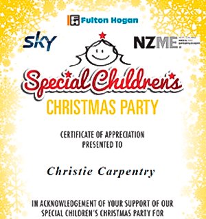 poster for special childrens xmas part